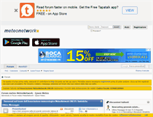 Tablet Screenshot of forum.meteonetwork.it